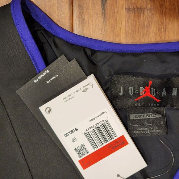 Nike Jordan 23 Engineered Jacket Womens Large Black Concord DQ4537-010 $180 MSRP - Picture 4 of 6